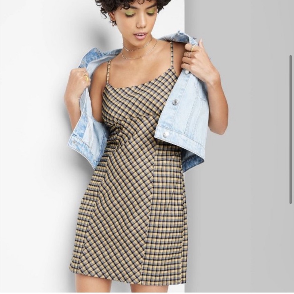 WILD FABLE Plaid Mini Dress Sz XXL Retro Y2K 90s